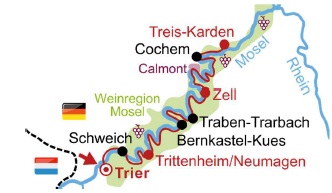 Karte Trier-Treis-Karden